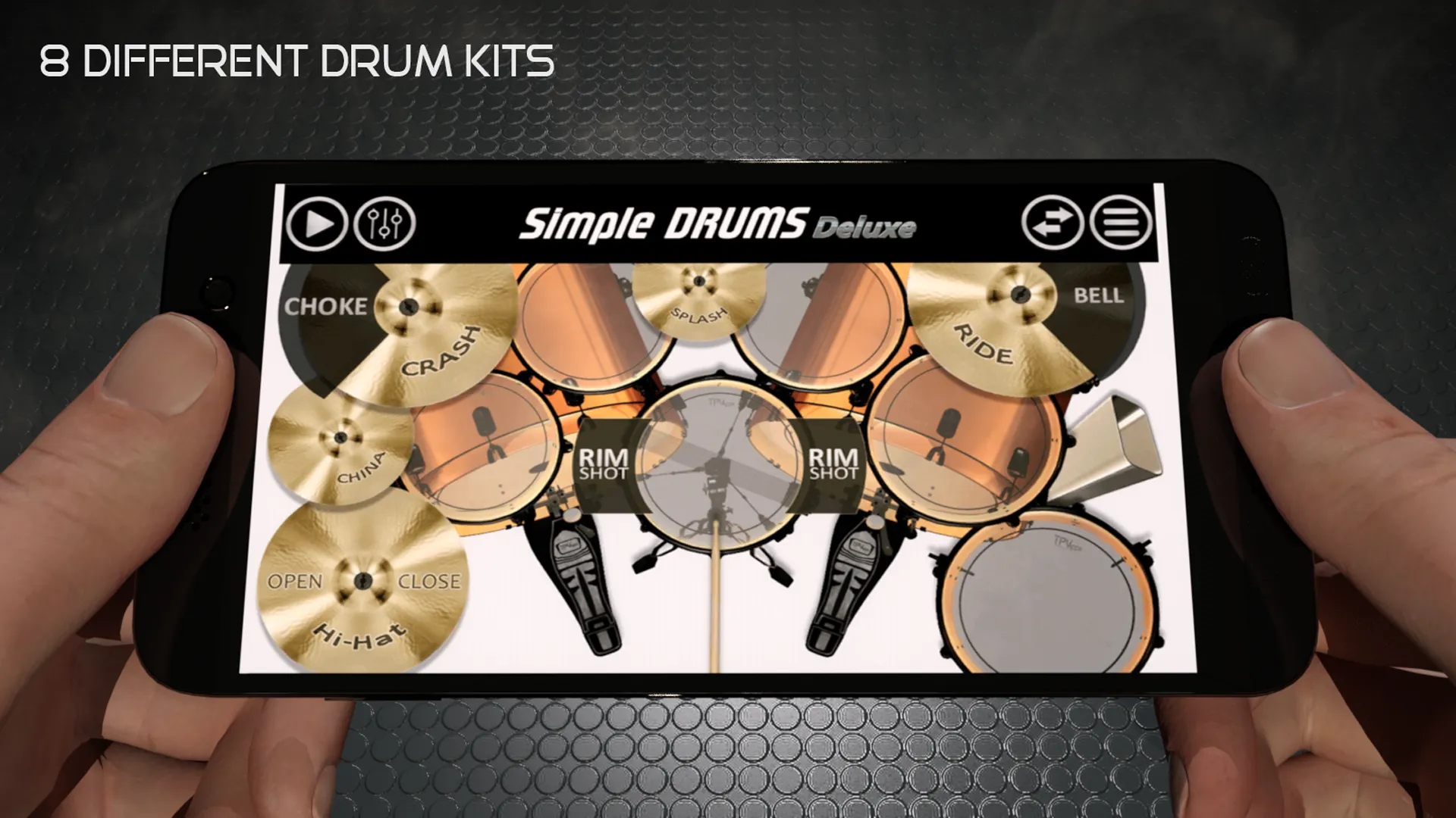 Simple Drums Deluxe - Drum Kit | Indus Appstore | Screenshot