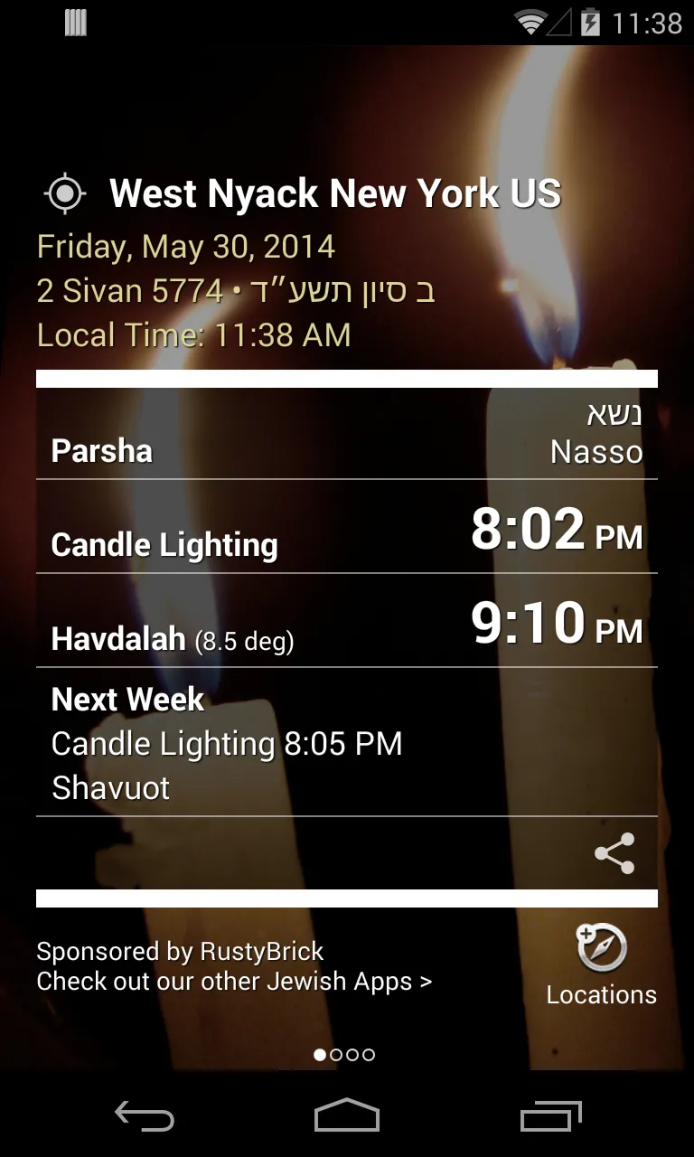 Shabbat Shalom | Indus Appstore | Screenshot