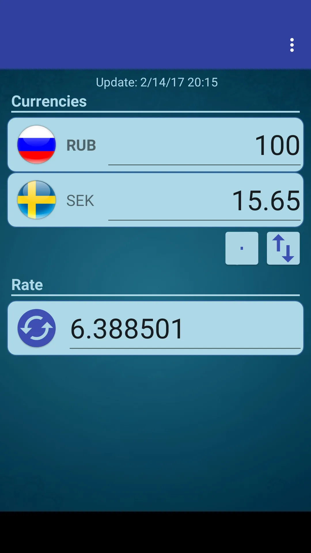 Russian Ruble x Swedish Krona | Indus Appstore | Screenshot