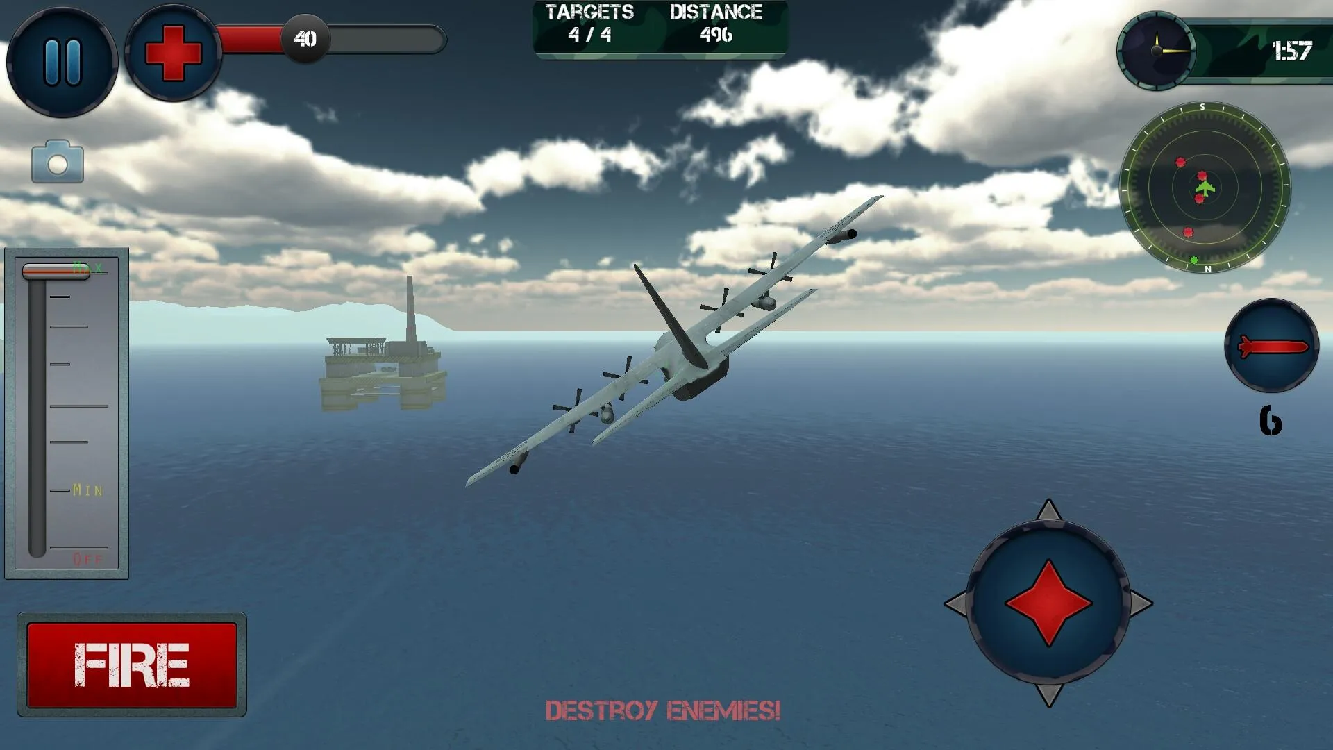 Airplane Gunship Simulator 3D | Indus Appstore | Screenshot