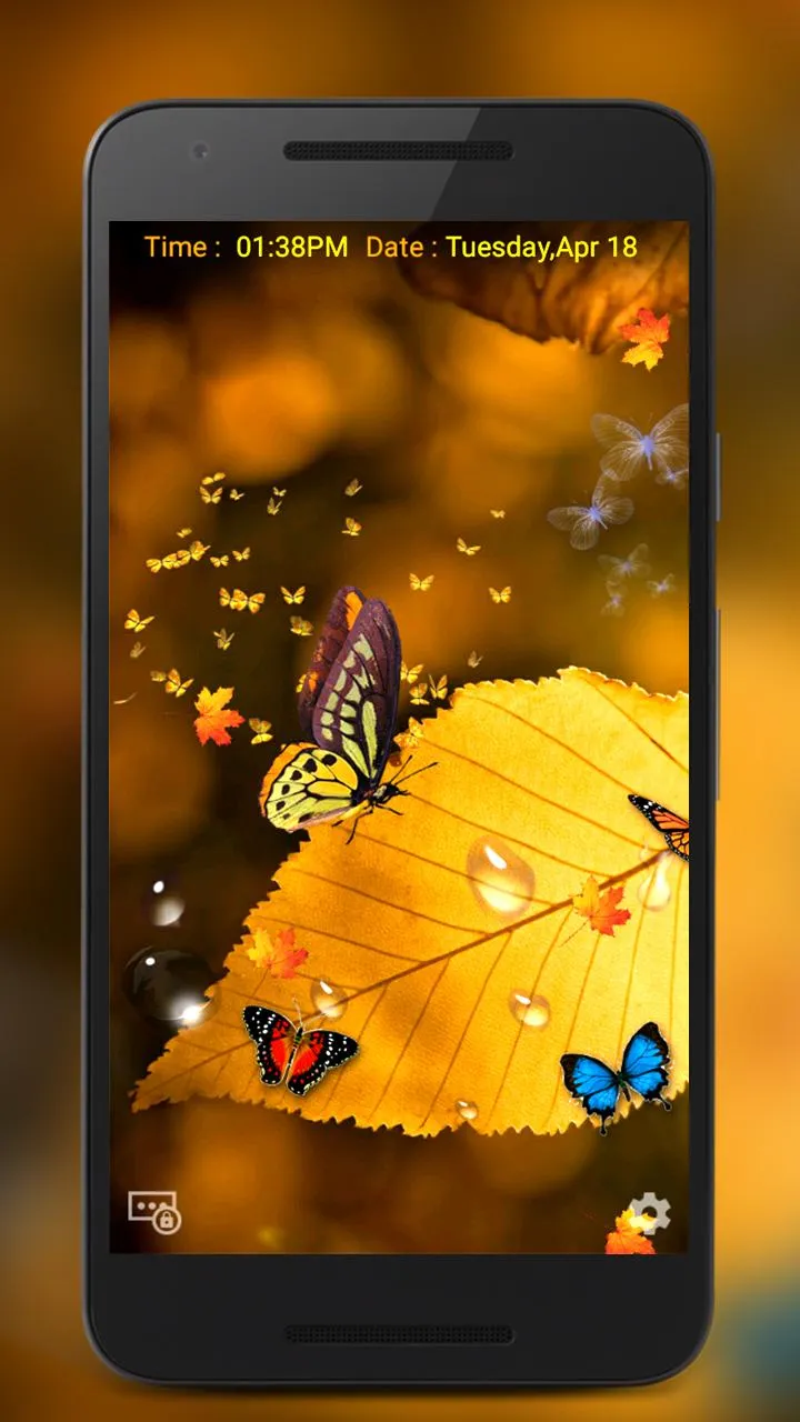 Butterfly Live Lock Screen | Indus Appstore | Screenshot