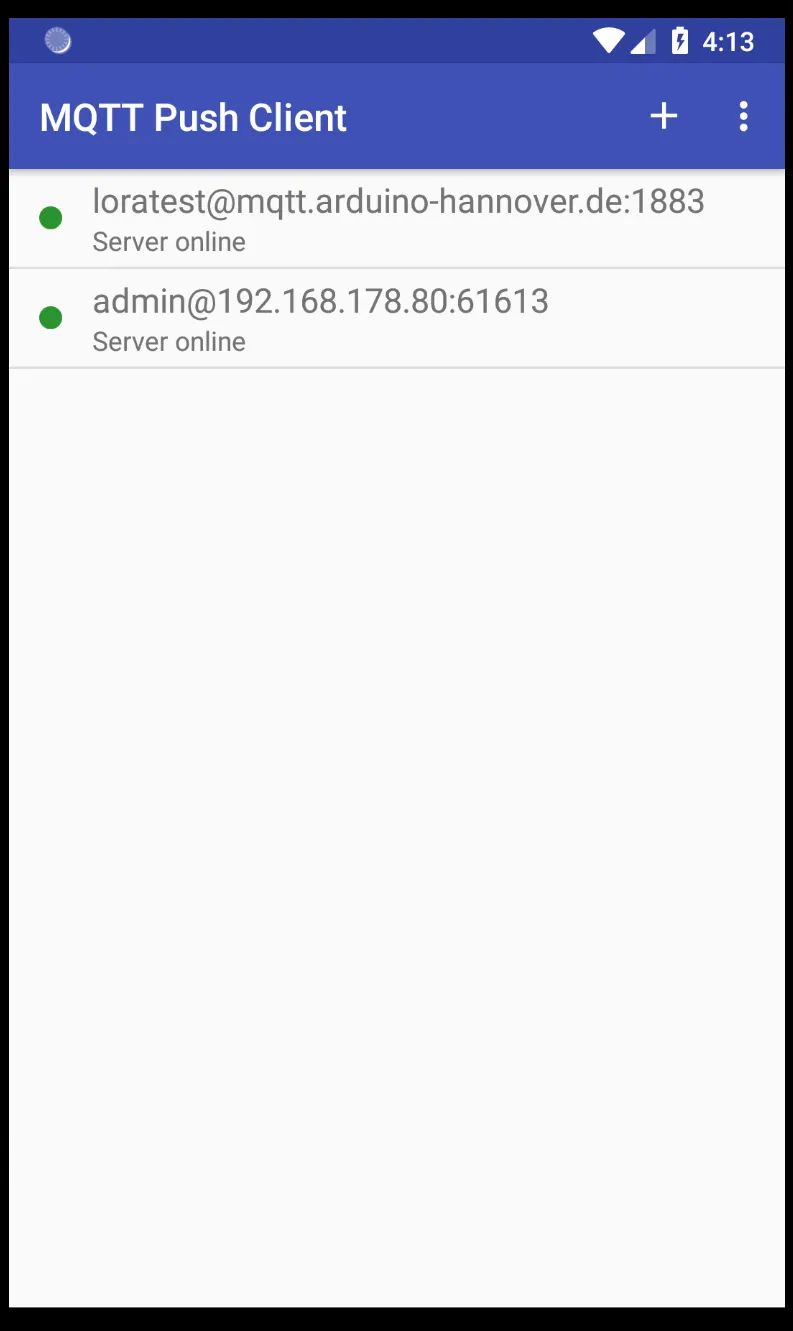 MQTT Push Client | Indus Appstore | Screenshot