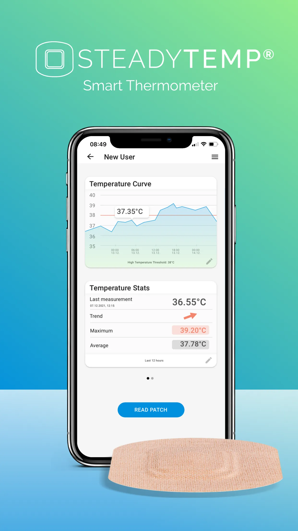 SteadyTemp Smart Thermometer | Indus Appstore | Screenshot