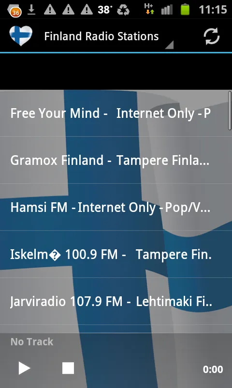 Finland Radio Music & News | Indus Appstore | Screenshot