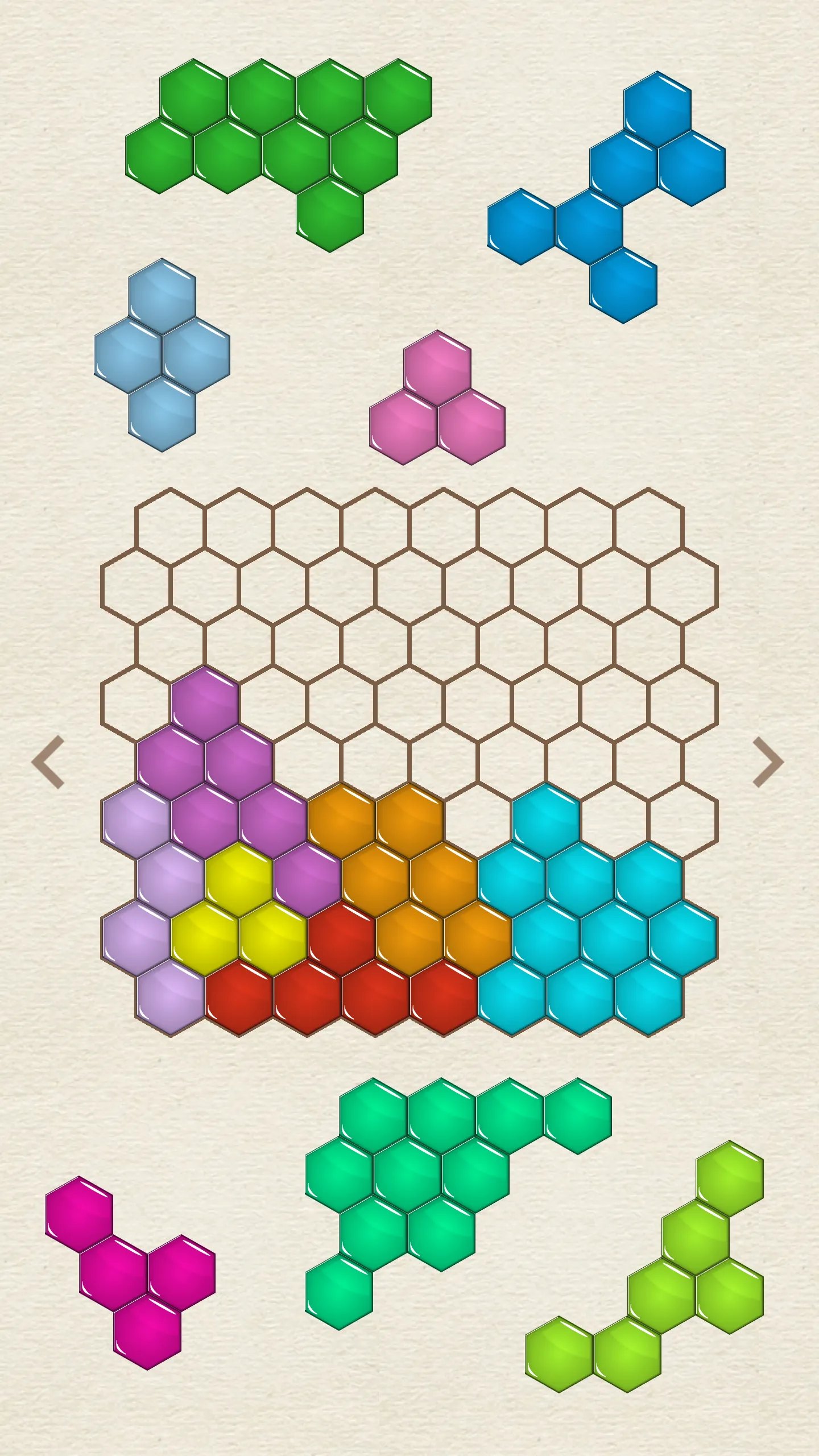 Hexagon Puzzle | Indus Appstore | Screenshot