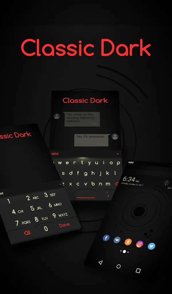 Classic Dark Wallpaper Theme | Indus Appstore | Screenshot