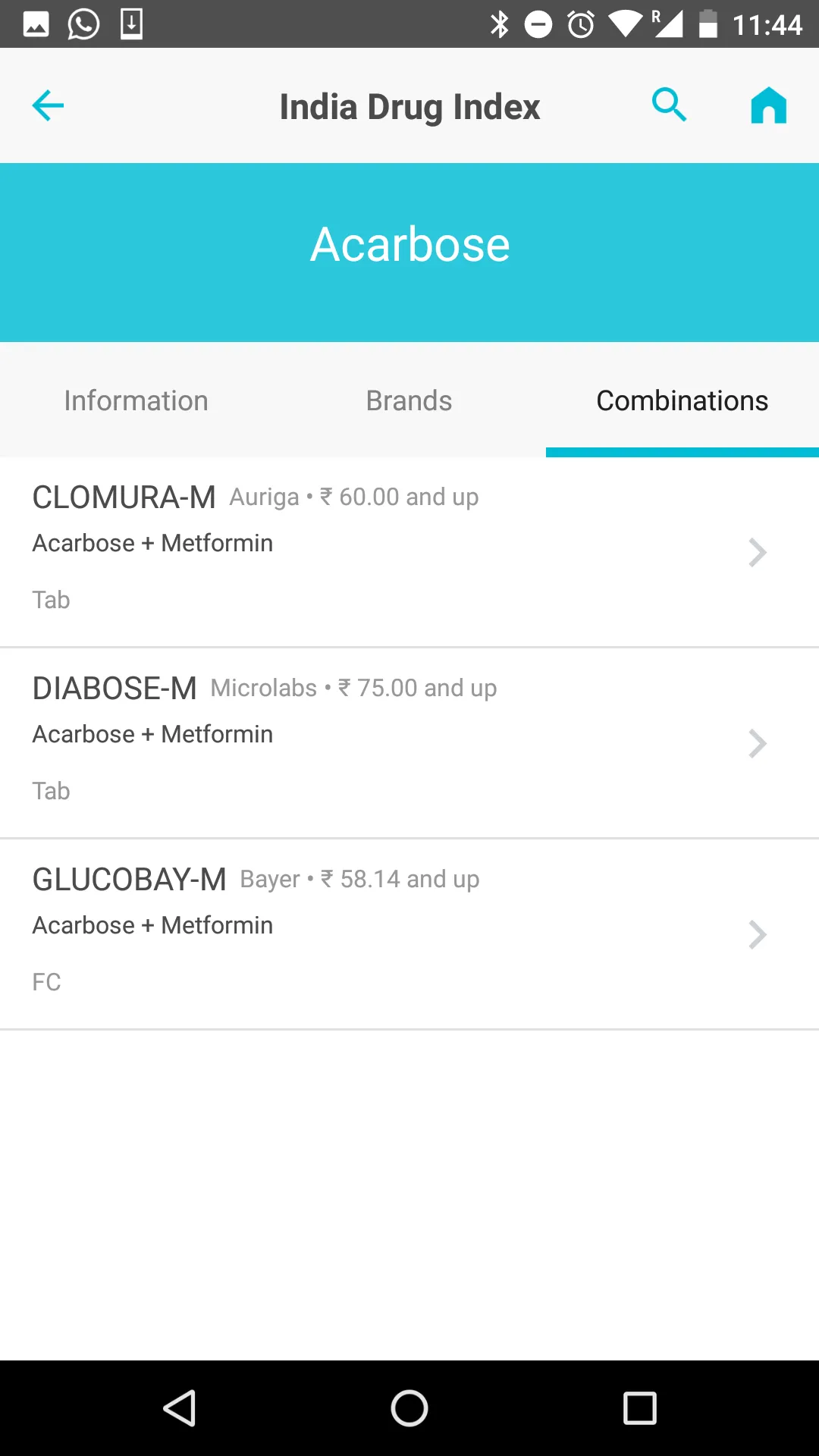 India Drug Index | Indus Appstore | Screenshot