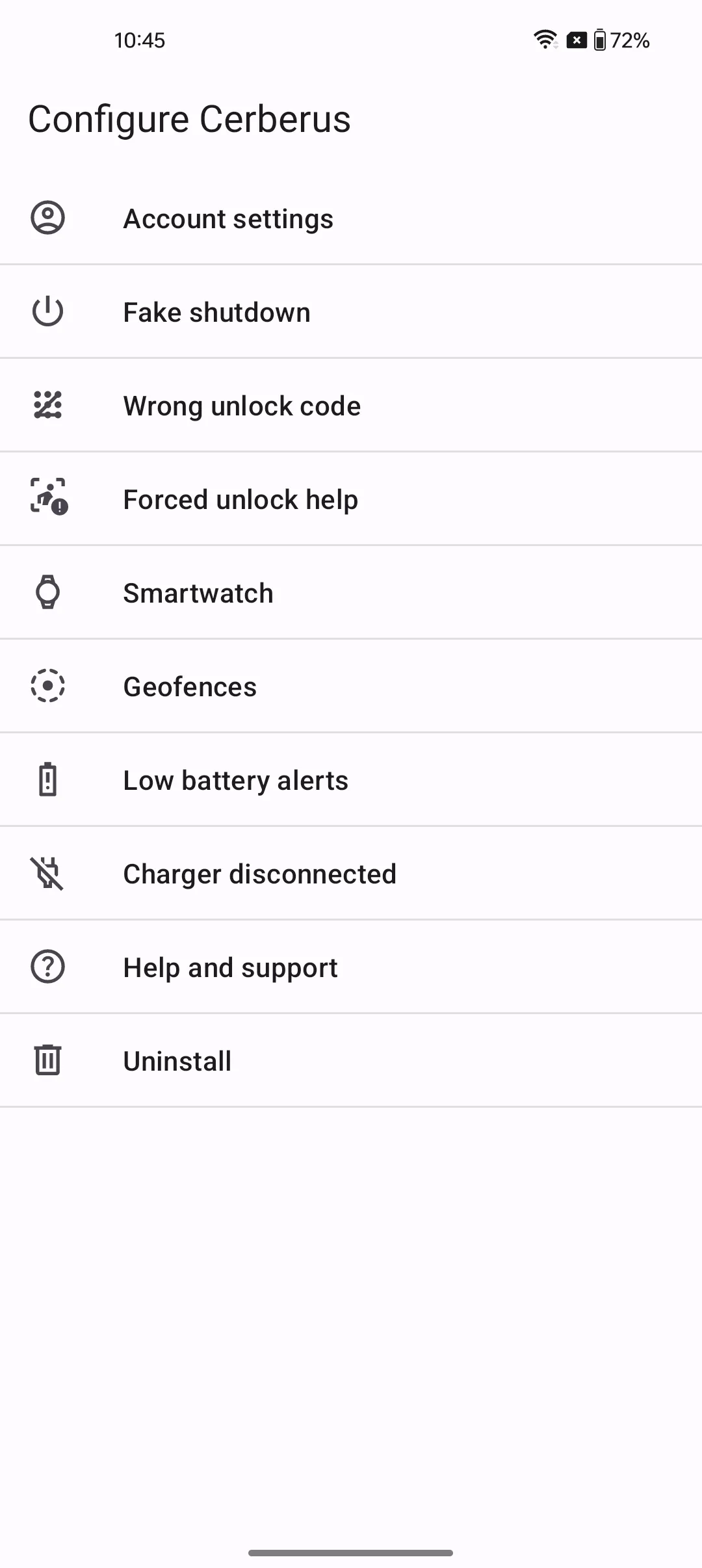 Cerberus: Anti-theft Alarm | Indus Appstore | Screenshot