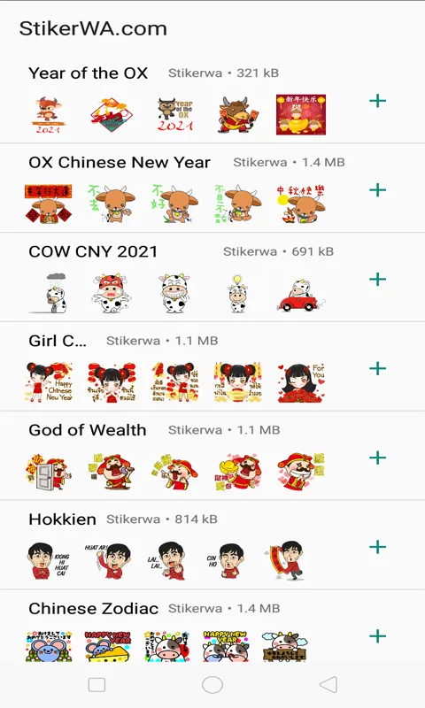 Sincia CNY 2025 WA Sticker | Indus Appstore | Screenshot