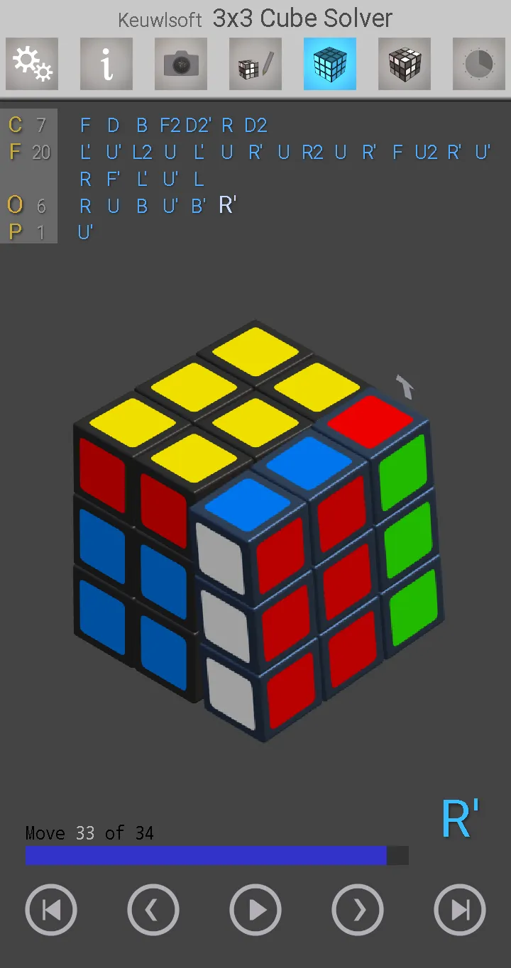3x3 Cube Solver | Indus Appstore | Screenshot
