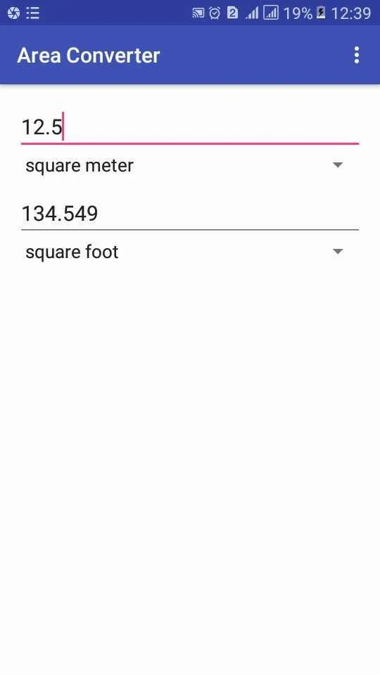 Area Conversion:square feet to | Indus Appstore | Screenshot