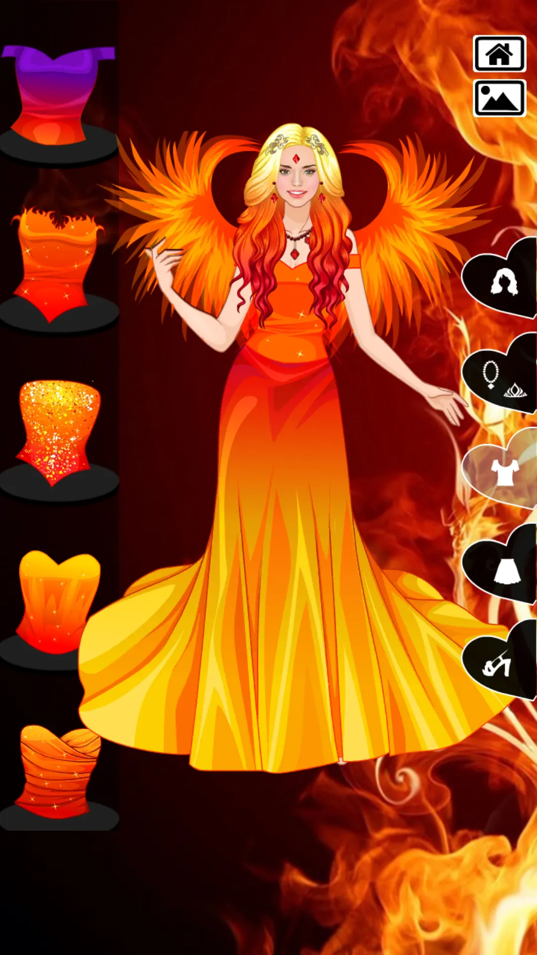 Element Princess dress up game | Indus Appstore | Screenshot