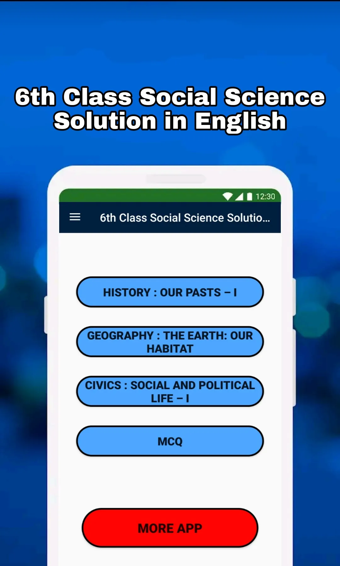 6th Class SST Solution English | Indus Appstore | Screenshot