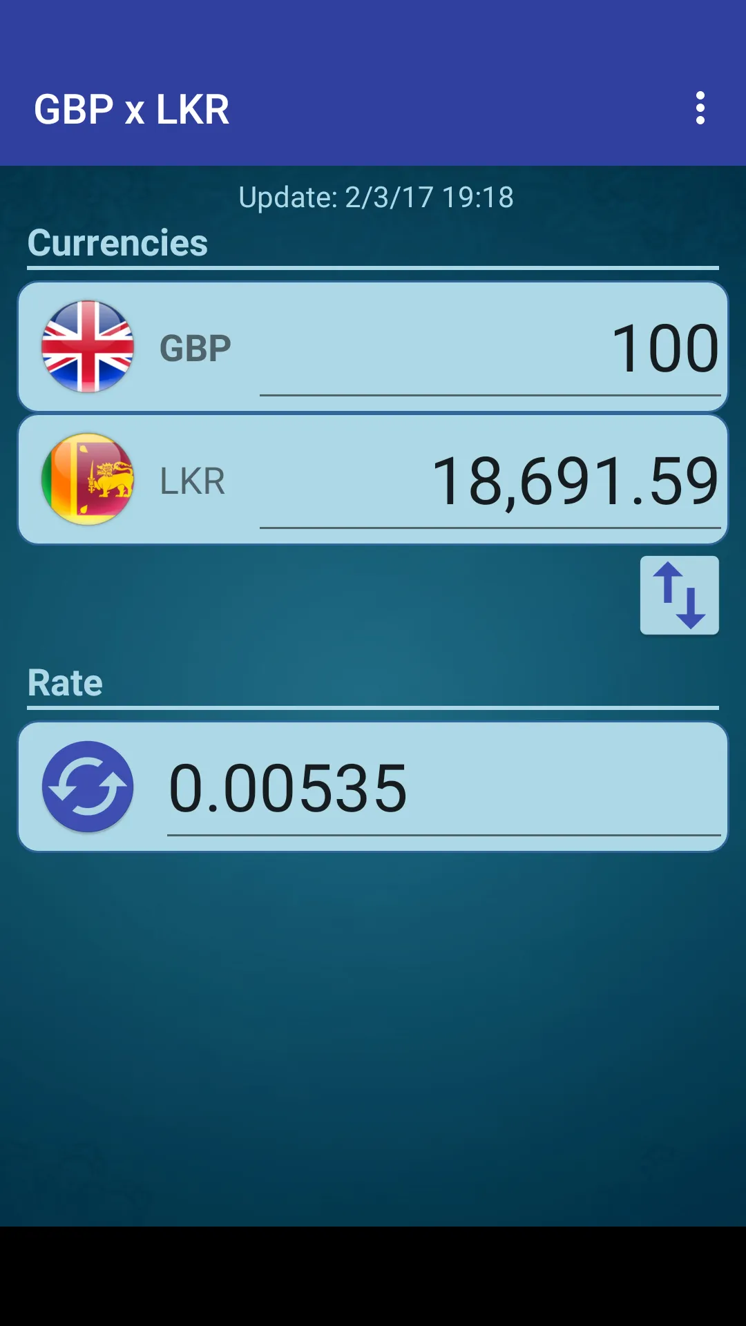 Pound GBP x Sri Lanka Rupee | Indus Appstore | Screenshot