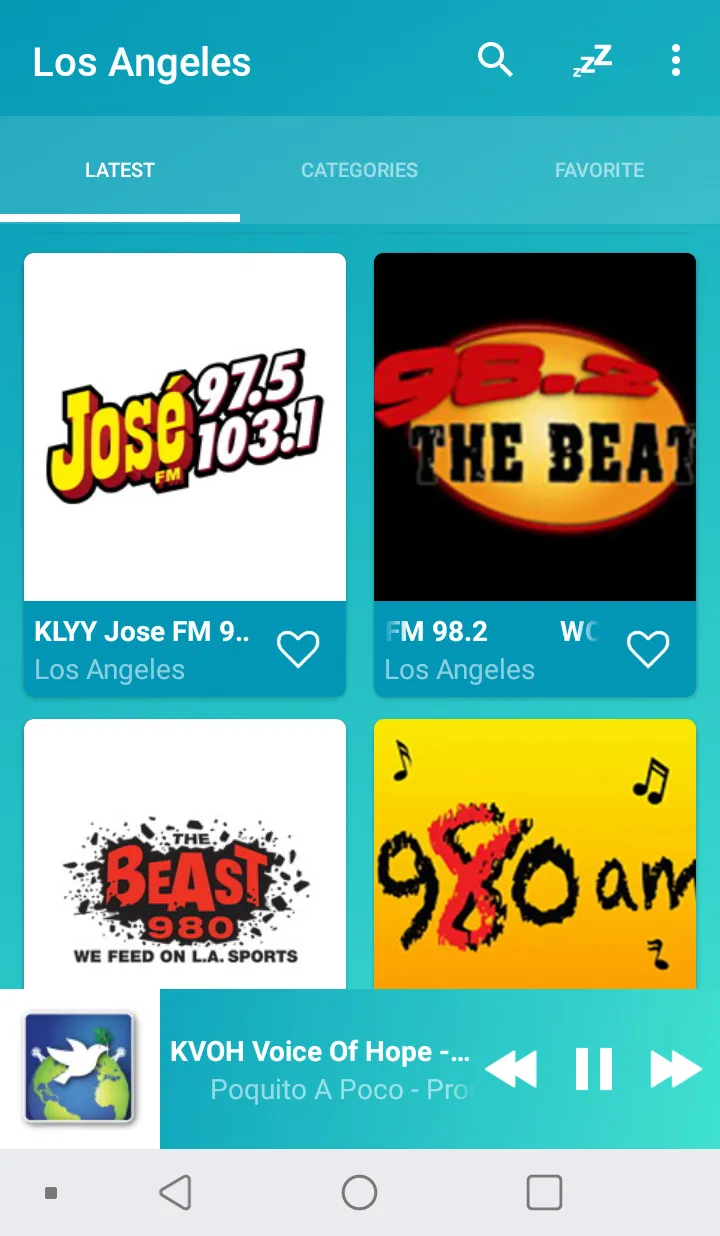 Los Angeles radios online | Indus Appstore | Screenshot