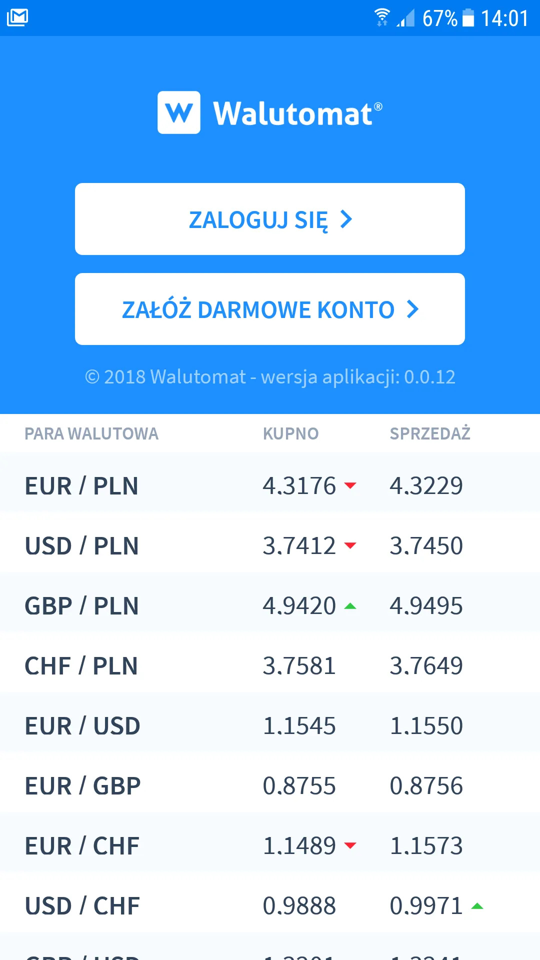 Walutomat - Currency Exchange | Indus Appstore | Screenshot