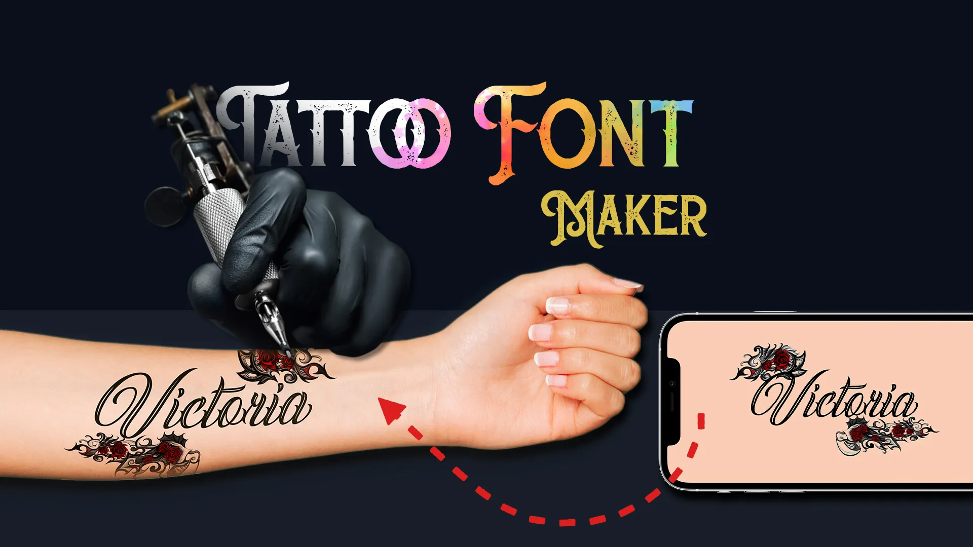 Stylish Fonts Tattoo on Body | Indus Appstore | Screenshot