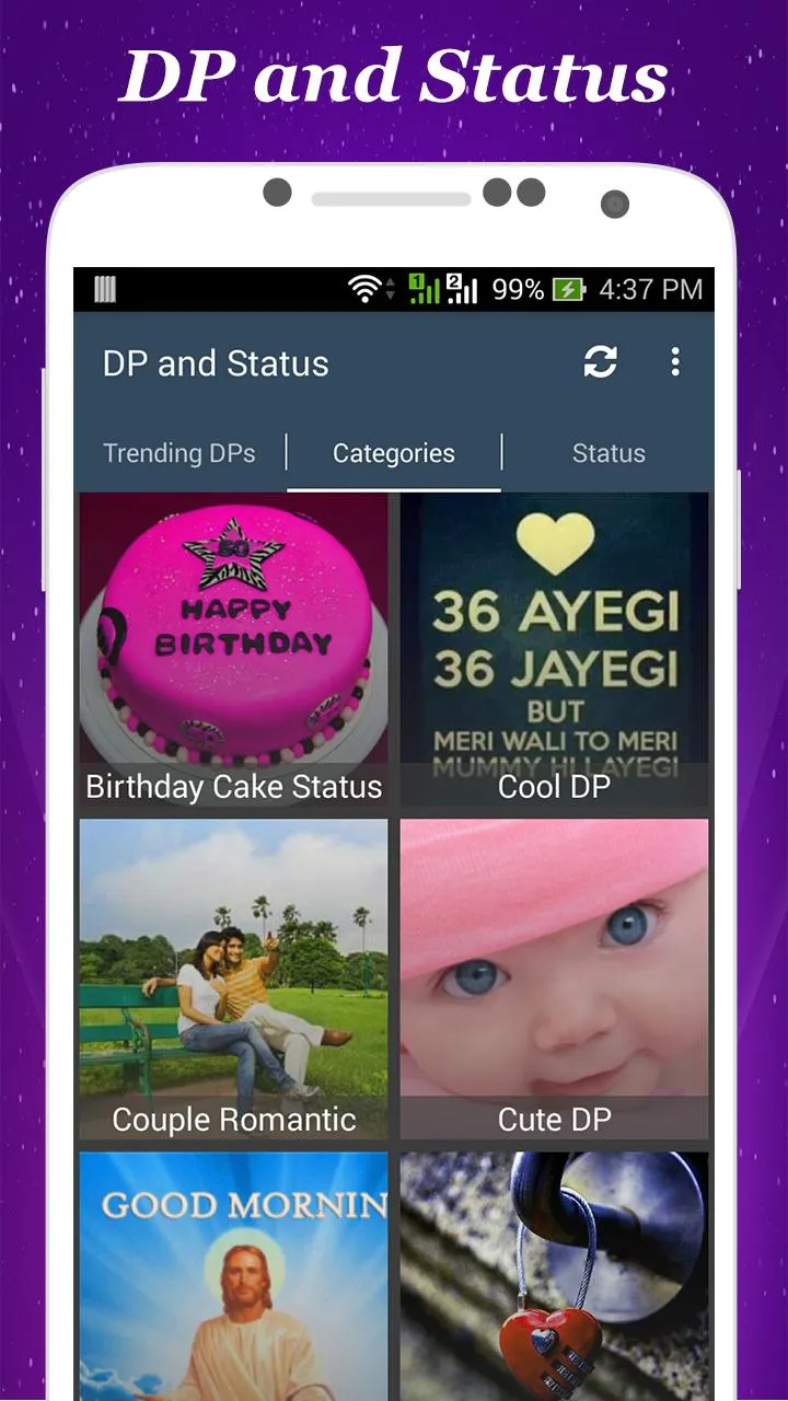 DP and Status | Indus Appstore | Screenshot