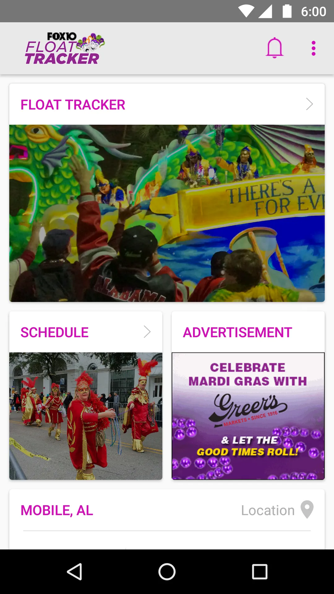 Mardi Gras Parade Tracker WALA | Indus Appstore | Screenshot