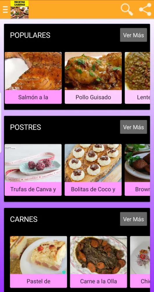 Recetas de Cocina Casera | Indus Appstore | Screenshot