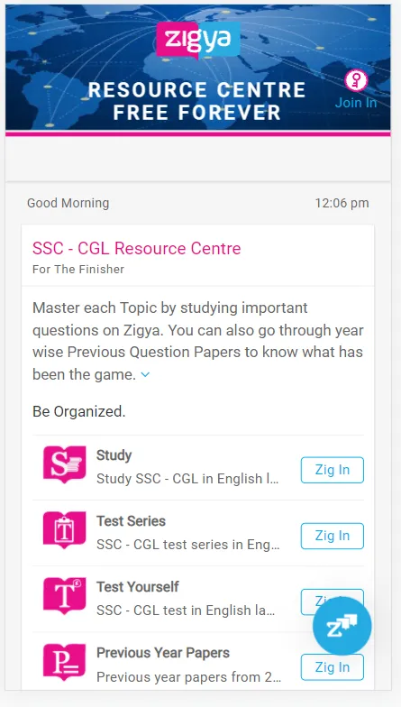 SSC CGL | Zigya | Indus Appstore | Screenshot