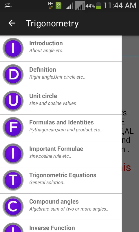 Trigonometry full | Indus Appstore | Screenshot