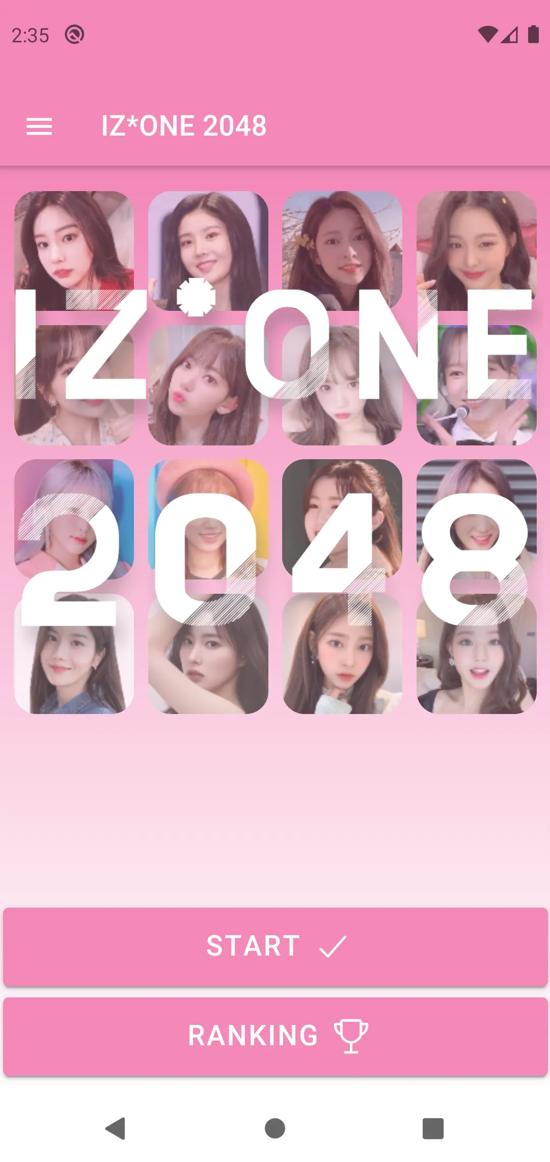 IZ*ONE 2048 Game | Indus Appstore | Screenshot