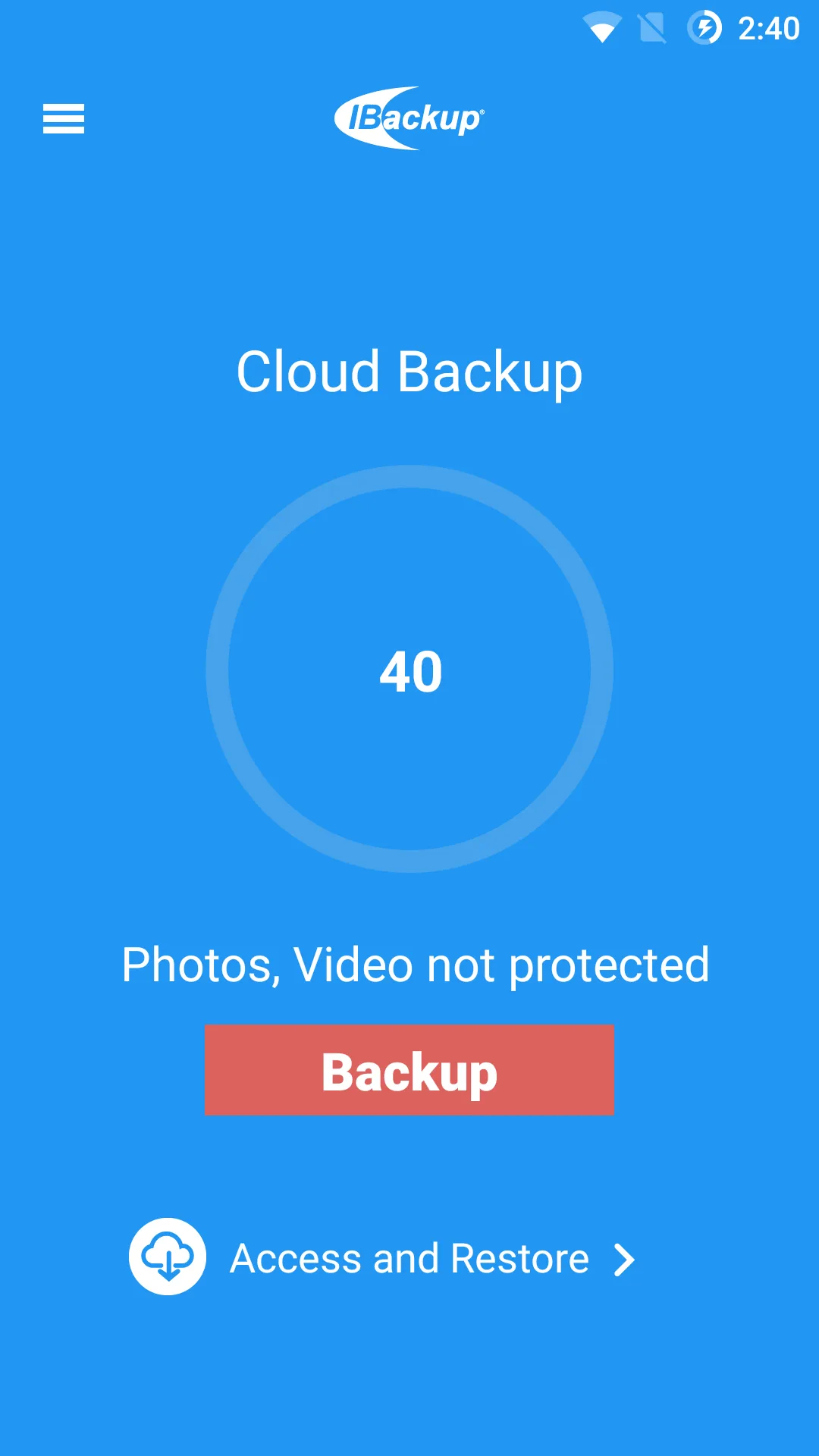 IBackup | Indus Appstore | Screenshot