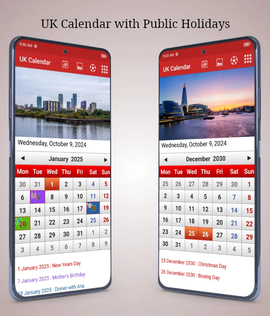 UK Calendar 2025 | Indus Appstore | Screenshot