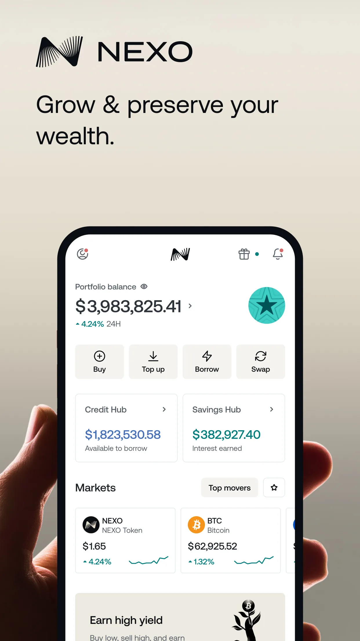 Nexo: Crypto Wealth Platform | Indus Appstore | Screenshot