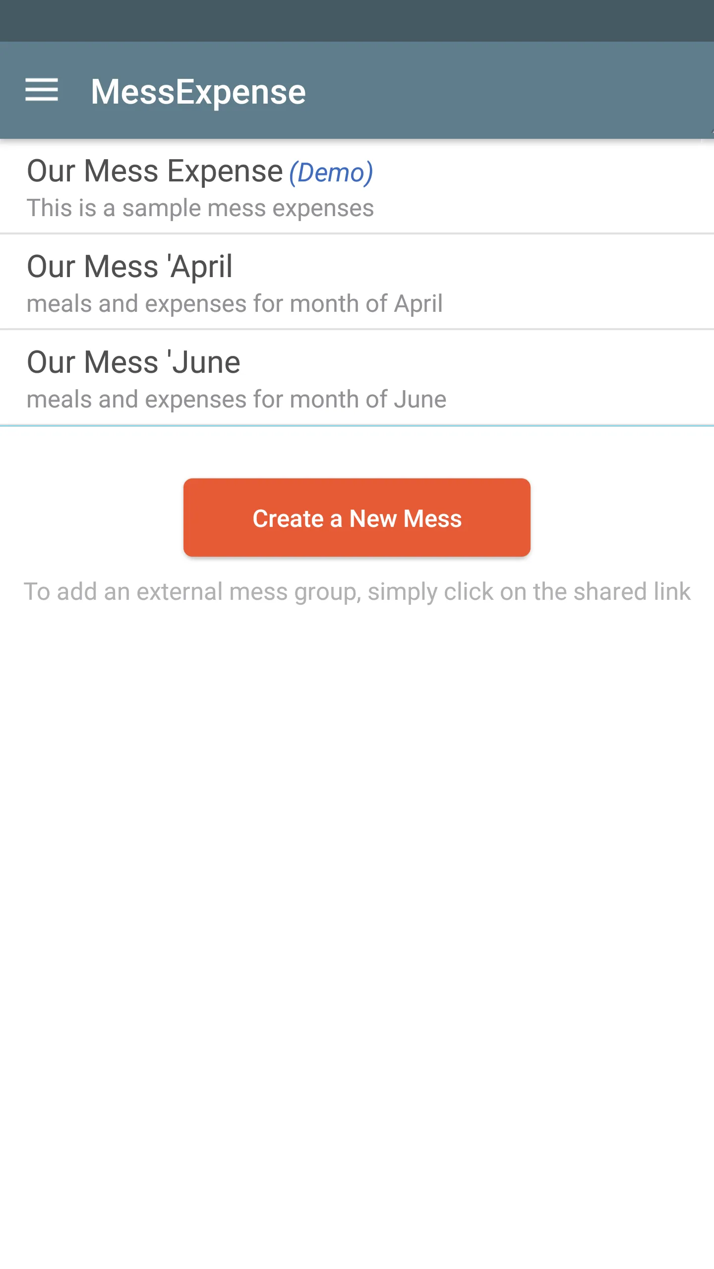 Mess Xpense - track meals | Indus Appstore | Screenshot