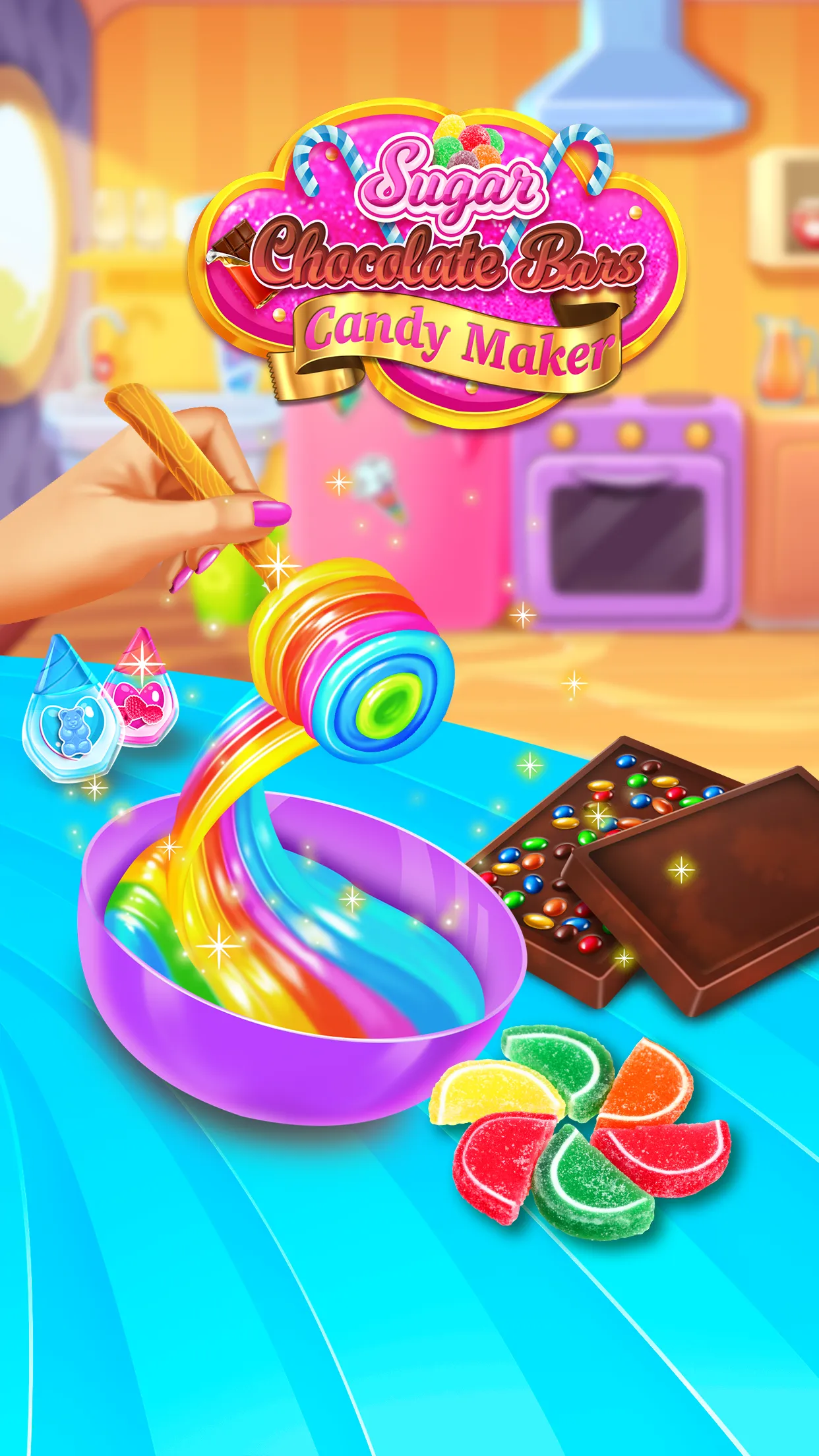 Sweet Rainbow Candy Cooking | Indus Appstore | Screenshot