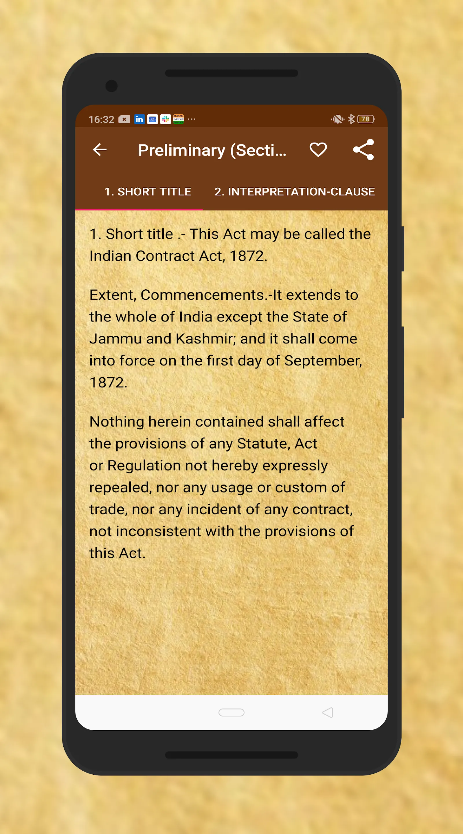 Indian Contract Act StudyGuide | Indus Appstore | Screenshot