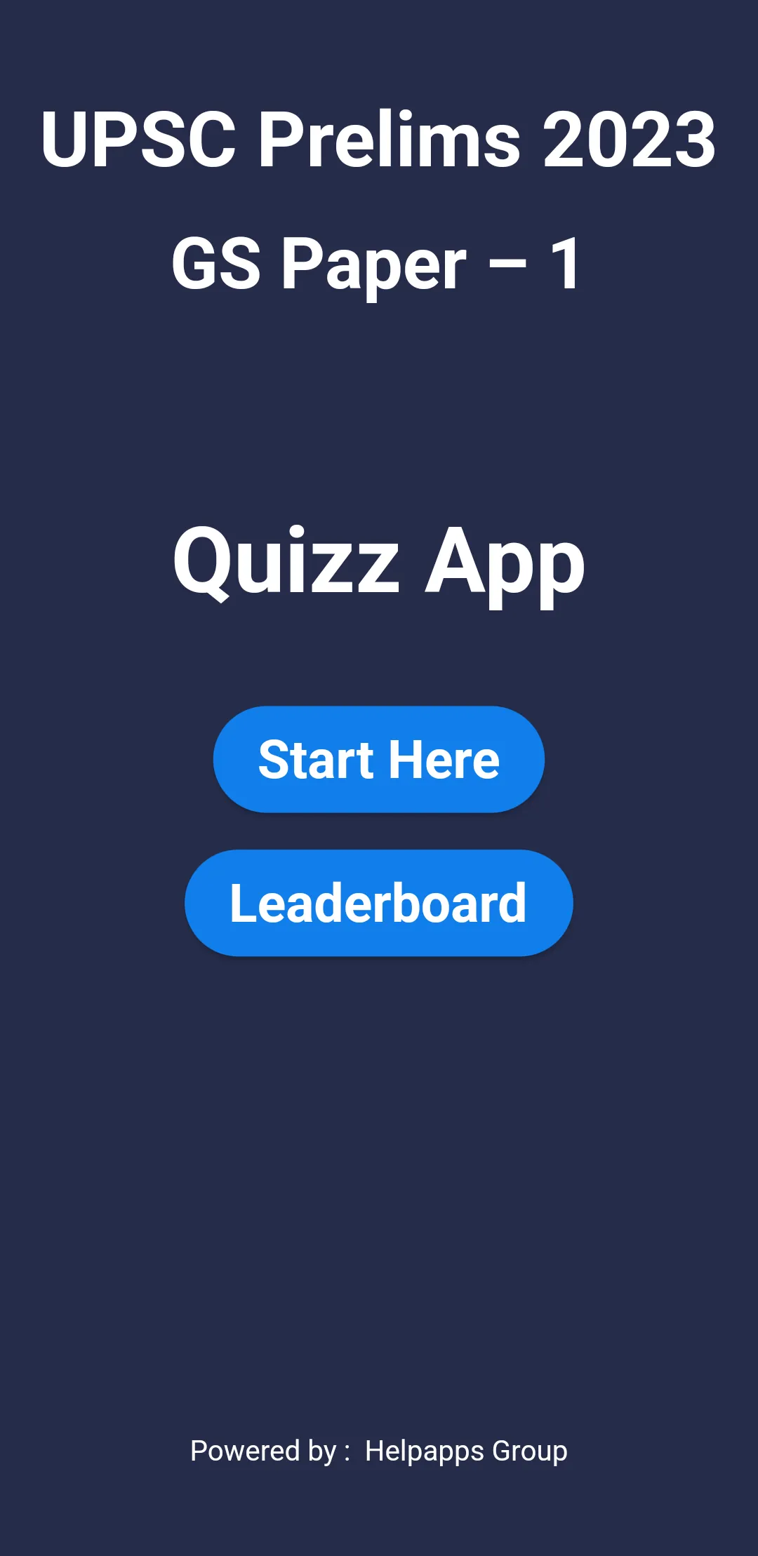 UPSC Quiz: IAS/UPSC 2023 Test | Indus Appstore | Screenshot