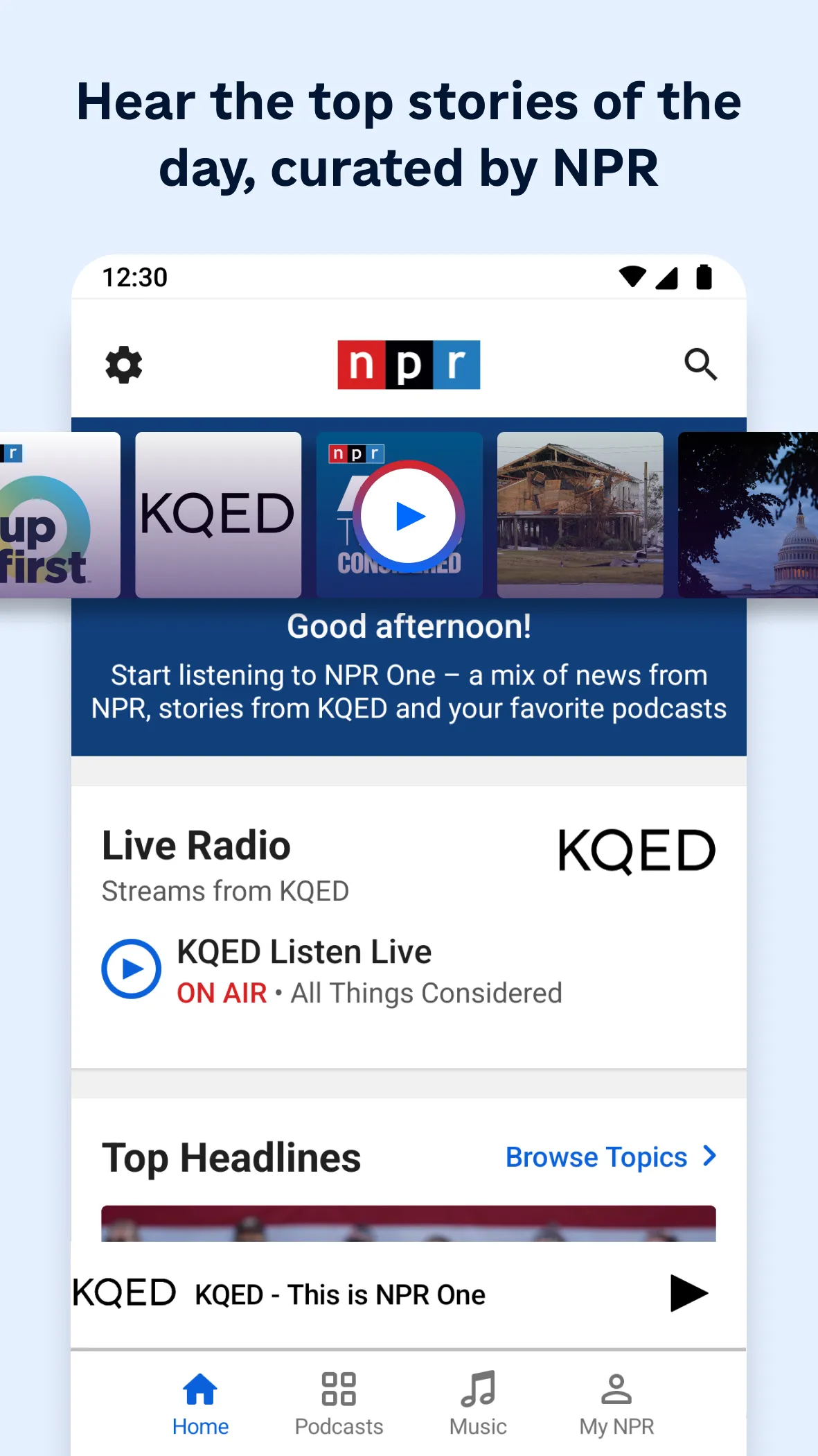 NPR | Indus Appstore | Screenshot