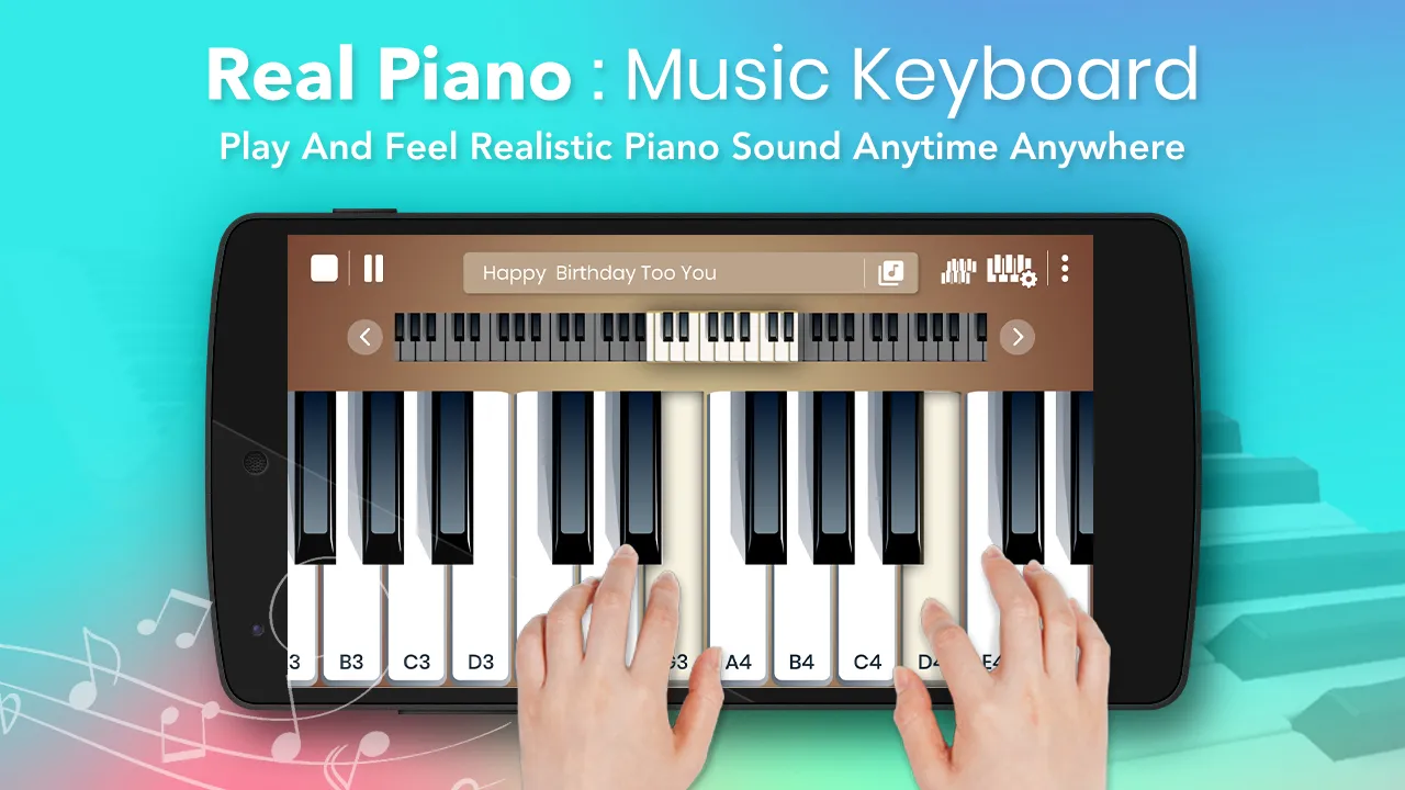 Real Piano : Music Keyboard | Indus Appstore | Screenshot