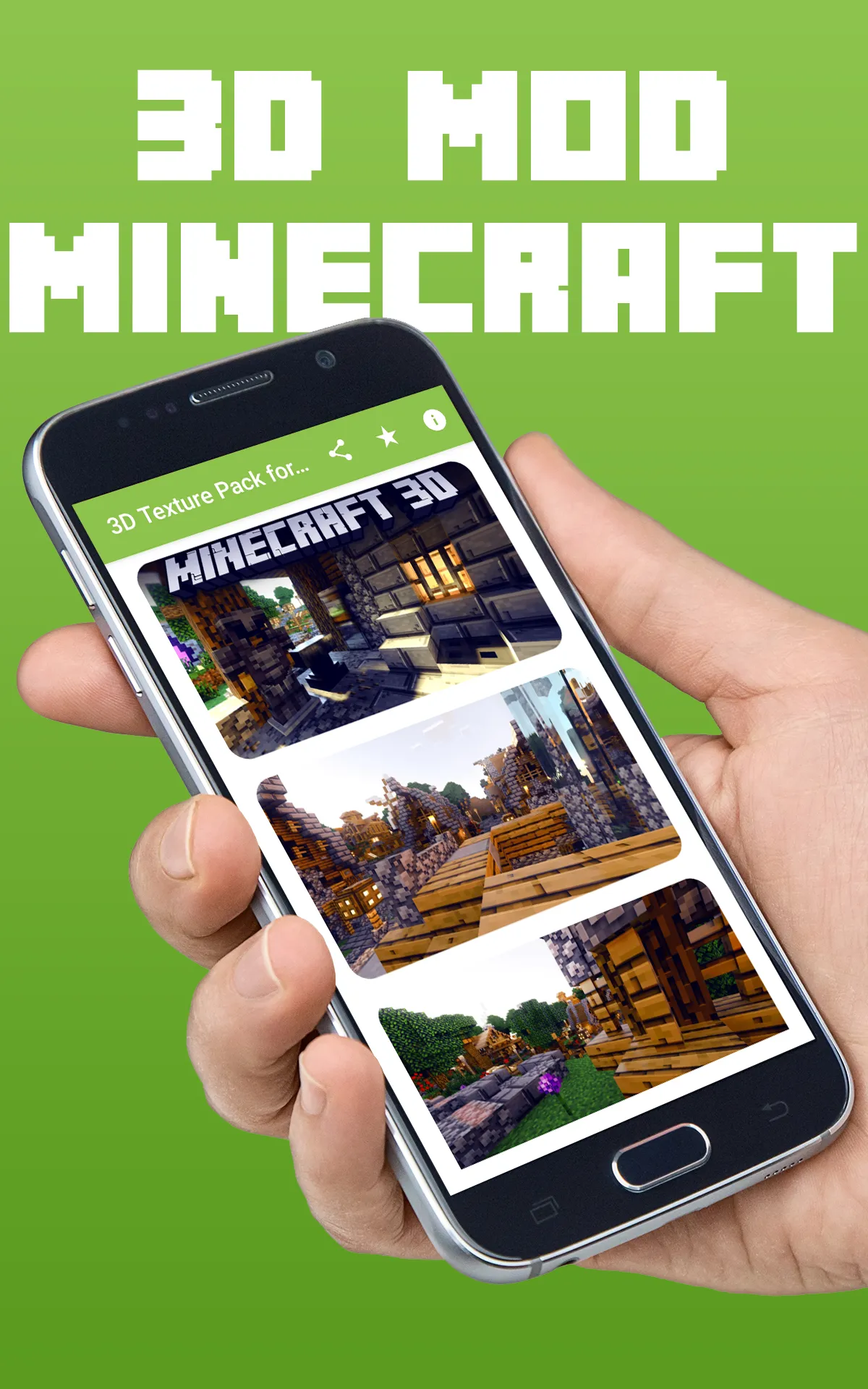 3D Texture Pack for Minecraft | Indus Appstore | Screenshot