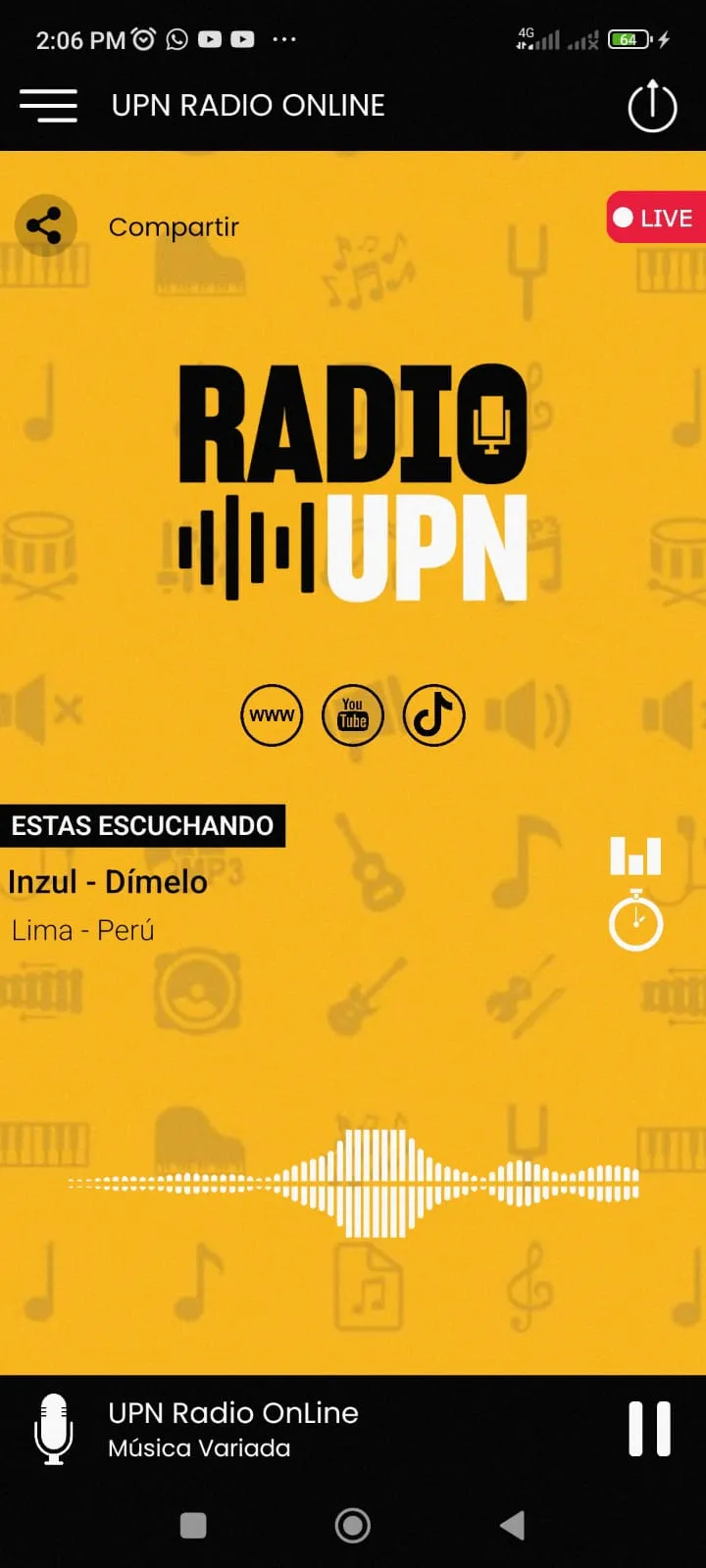 Radio UPN. | Indus Appstore | Screenshot