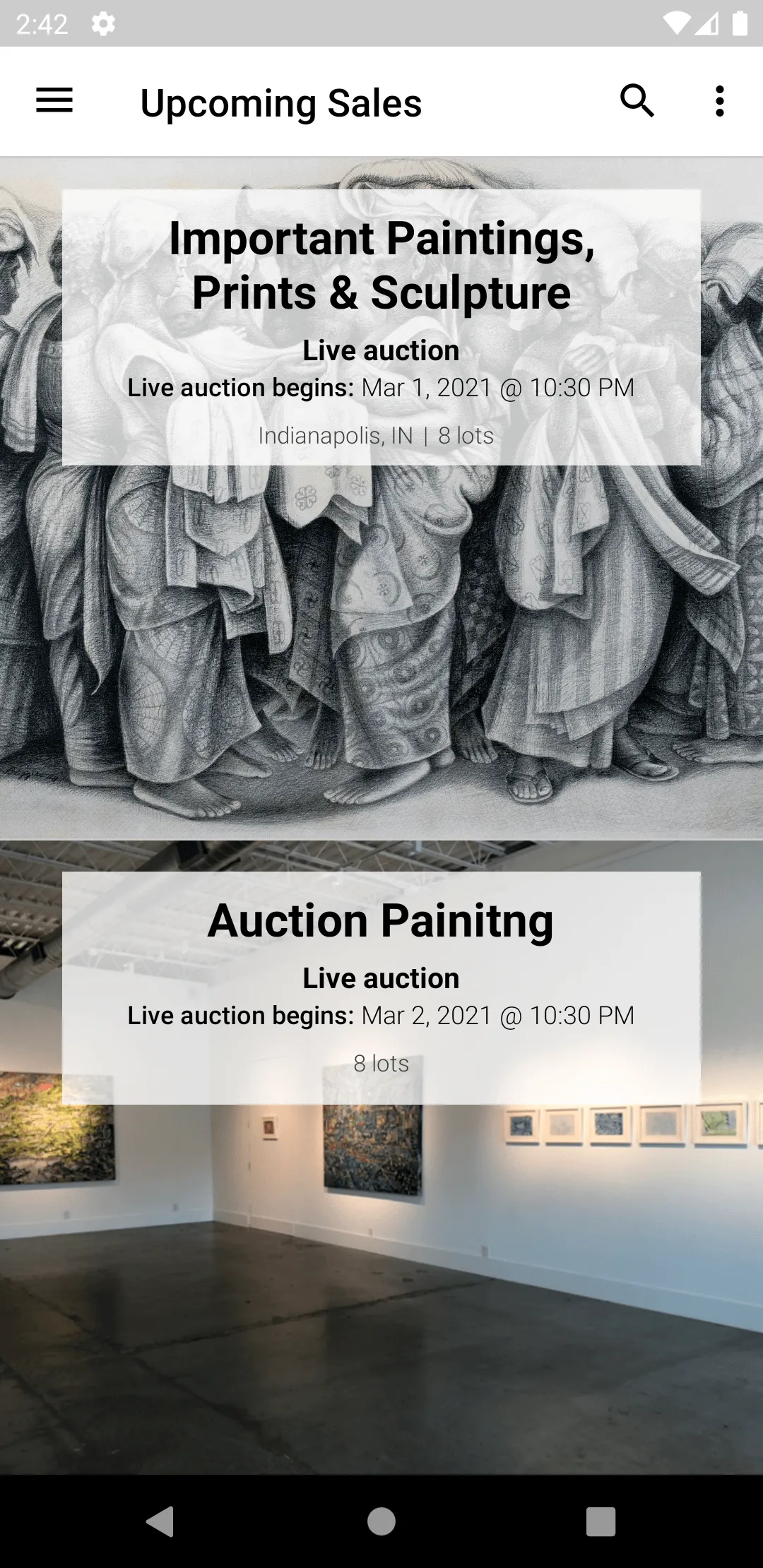 Black Art Auction | Indus Appstore | Screenshot