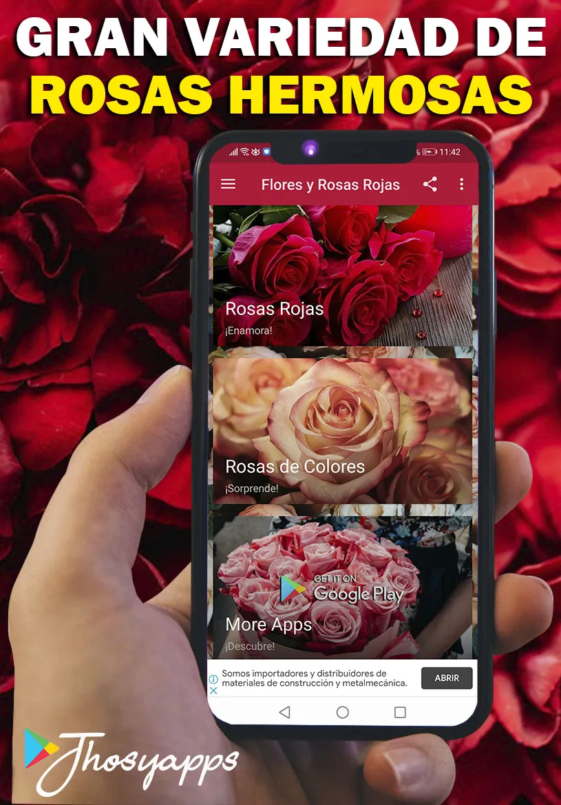 Flores y Rosas Rojas imágenes | Indus Appstore | Screenshot