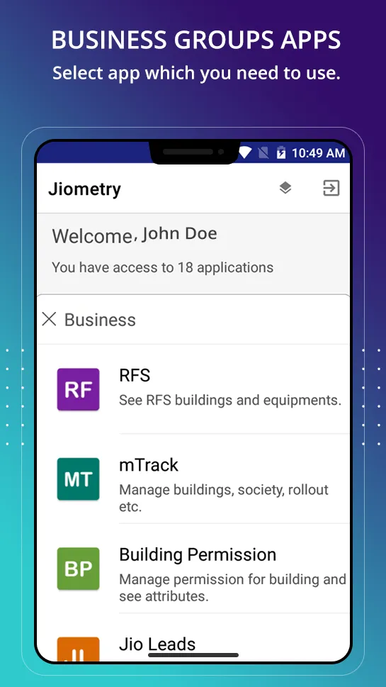 JioMetry | Indus Appstore | Screenshot