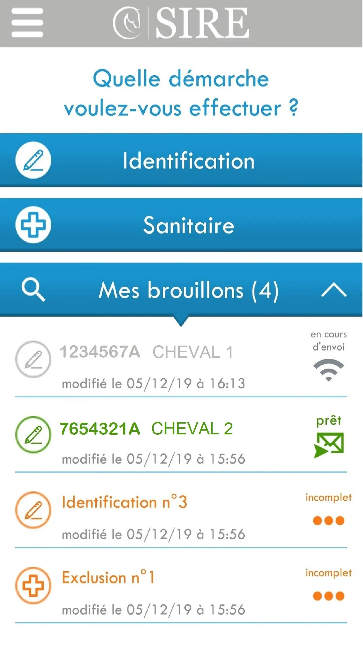 @SIRE Traçabilité équidé-Ifce | Indus Appstore | Screenshot