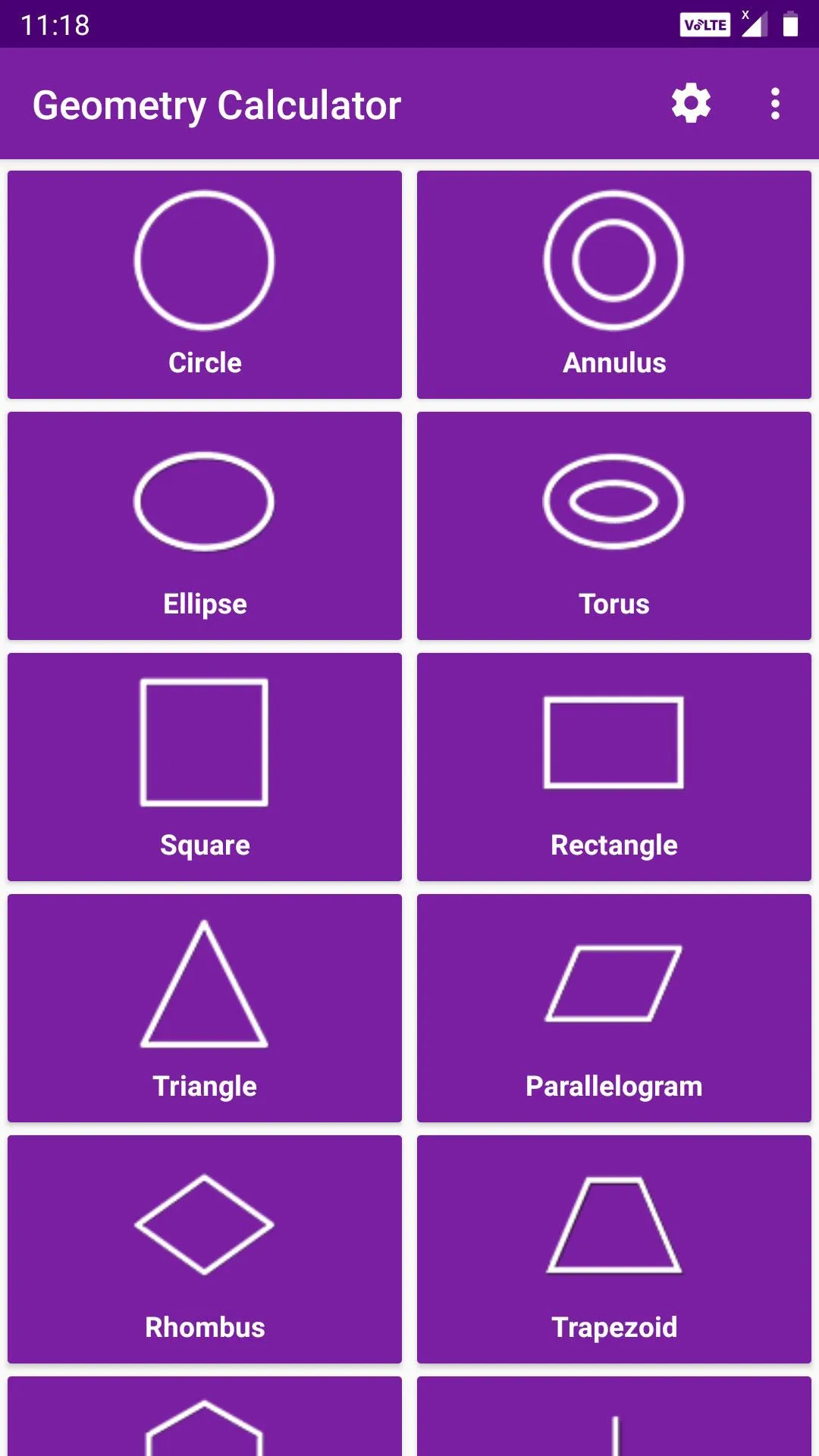 Geometry Calculator | Indus Appstore | Screenshot