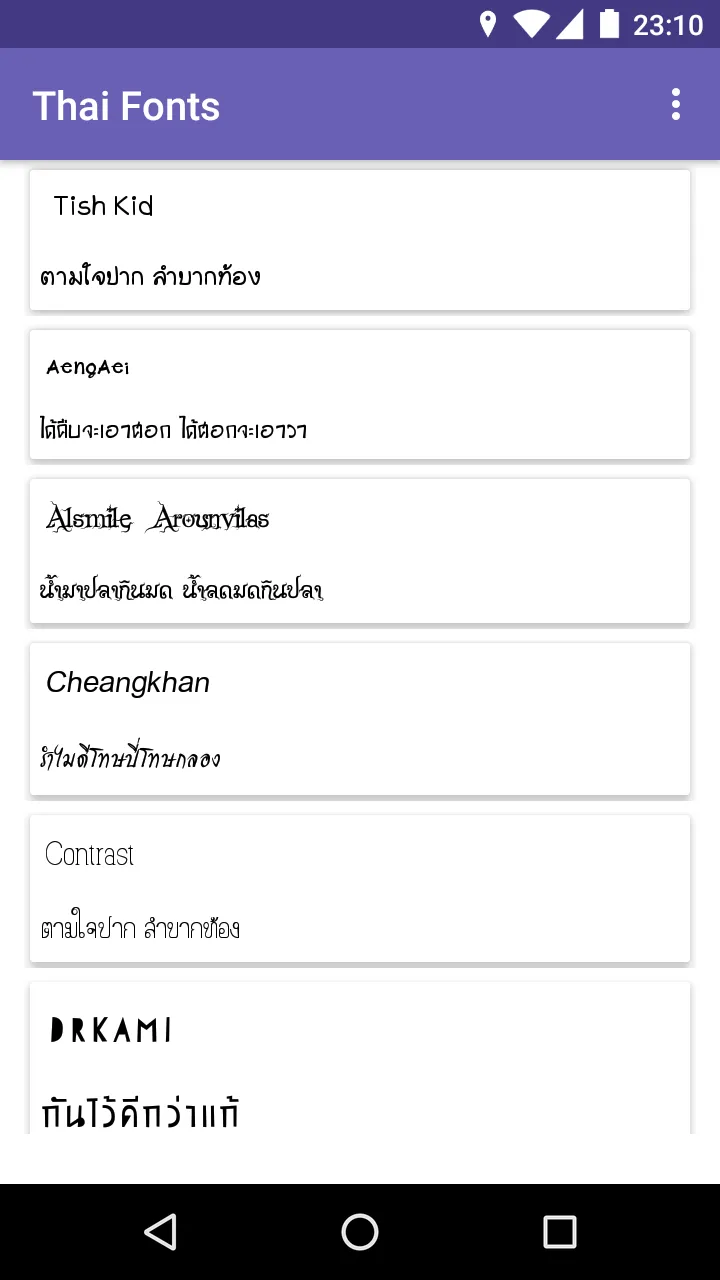 Thai Fonts for FlipFont | Indus Appstore | Screenshot