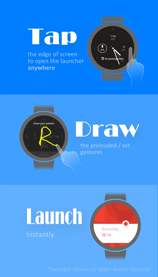 Wear Gesture Launcher - WearOS | Indus Appstore | Screenshot