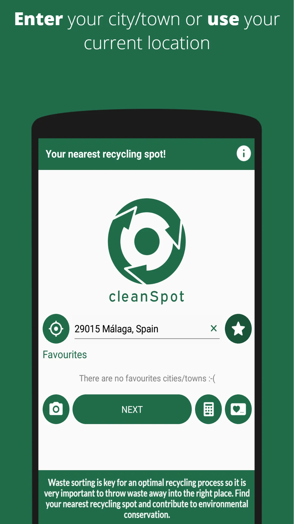 Your nearest recycling spot! | Indus Appstore | Screenshot