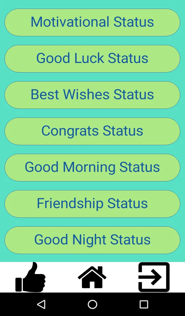 Latest Status Messages | Indus Appstore | Screenshot