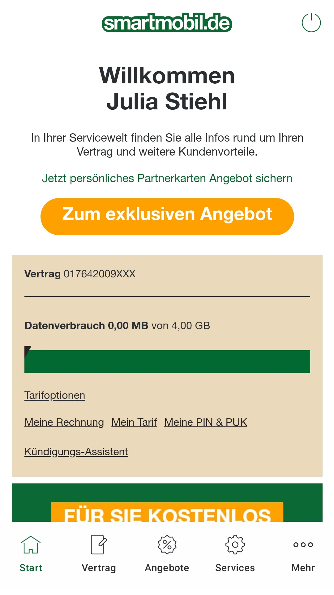 smartmobil.de Servicewelt | Indus Appstore | Screenshot