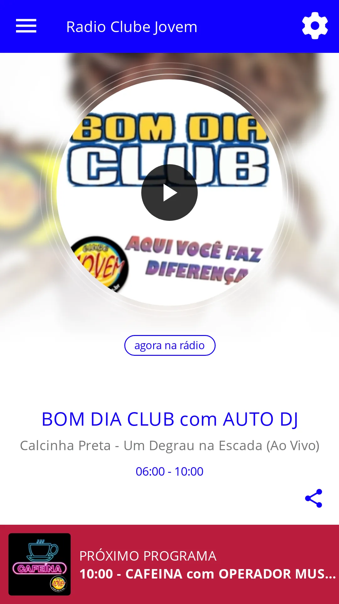 Rádio Clube Jovem | Indus Appstore | Screenshot