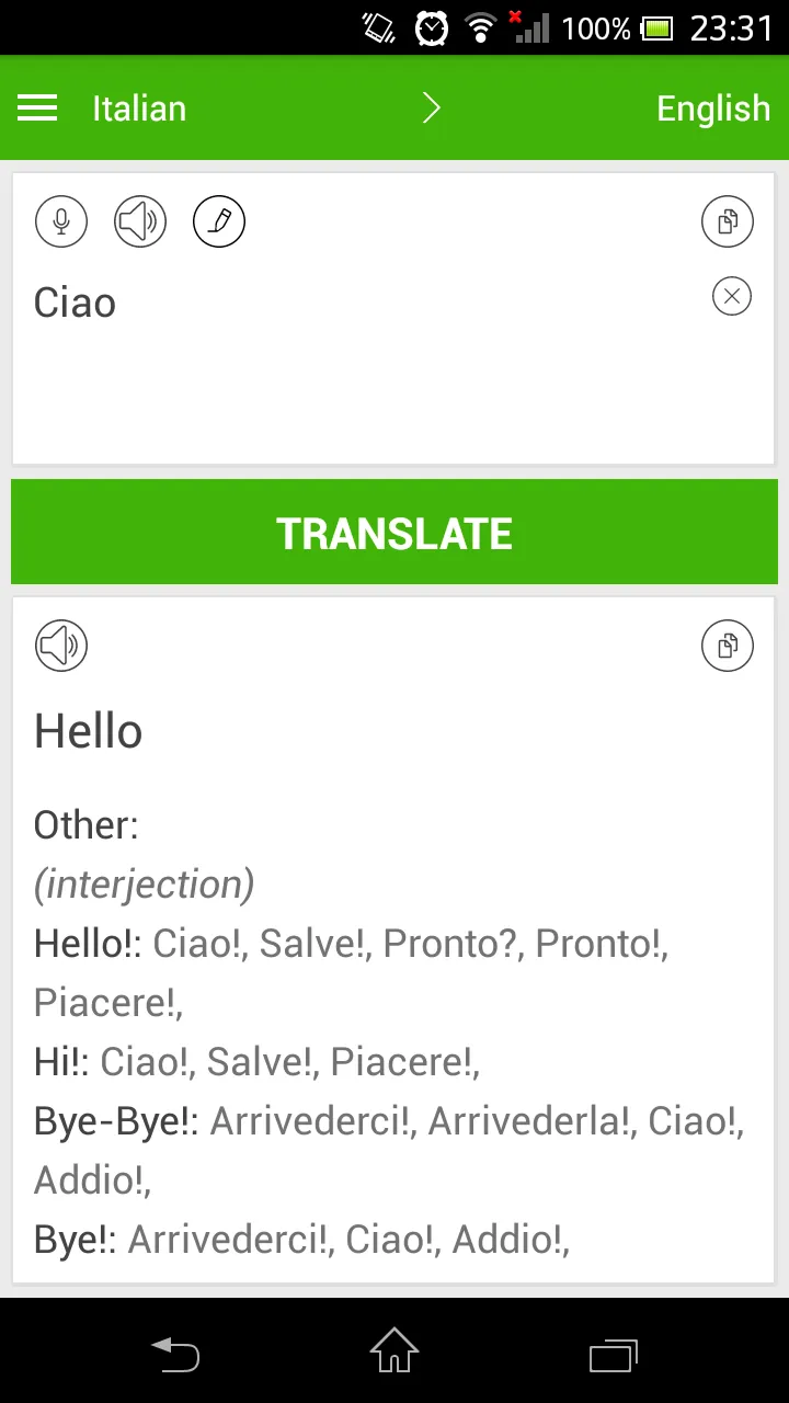 Italian English Translator | Indus Appstore | Screenshot